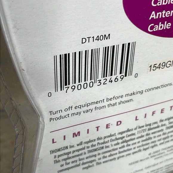 RCA DT140M White Digital Technology 4 Way Bi-Directional RF Amplifier Splitter - Picture 4 of 4